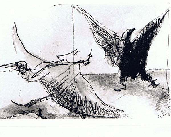 DINOSAURE, dessin, 1990